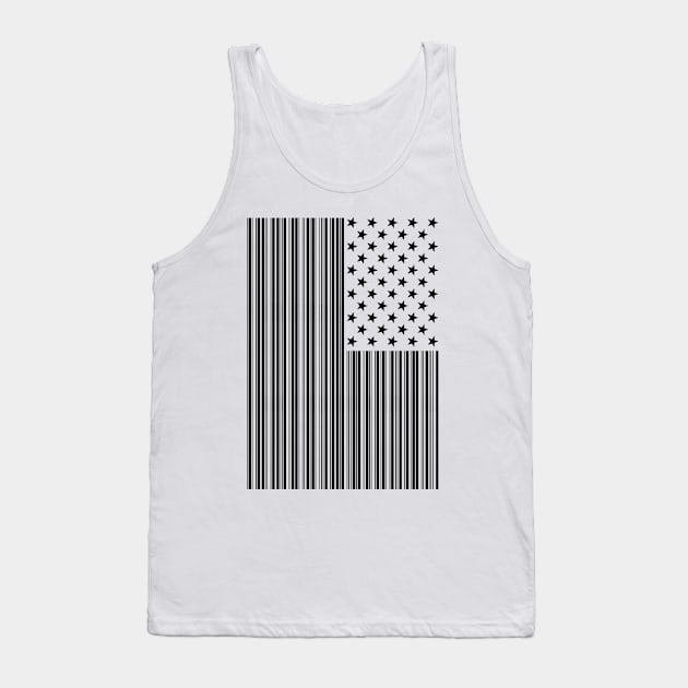 Bar Coded USA Tank Top by TomWilkDesigns